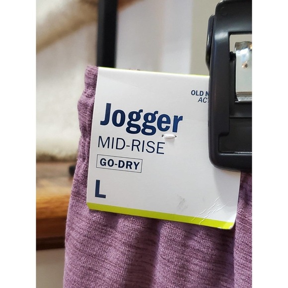 Old Navy Active Women's Purple Polyester Pull On Mid Rise Jogger Pant Size Large - Picture 8 of 12